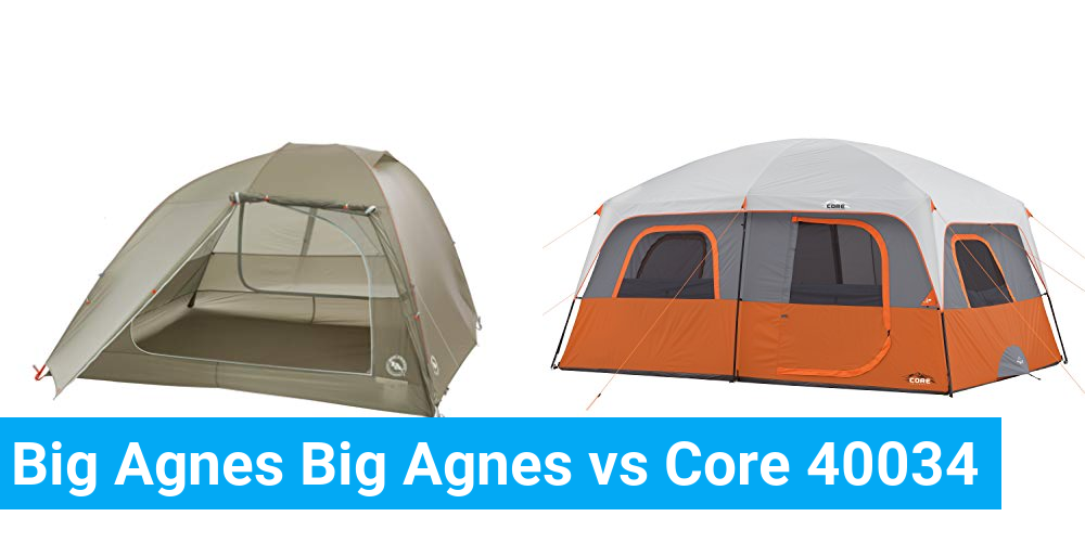 Big Agnes Big Agnes vs Core 40034 Product Comparison