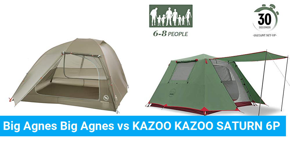 Big Agnes Big Agnes vs KAZOO KAZOO SATURN 6P Product Comparison