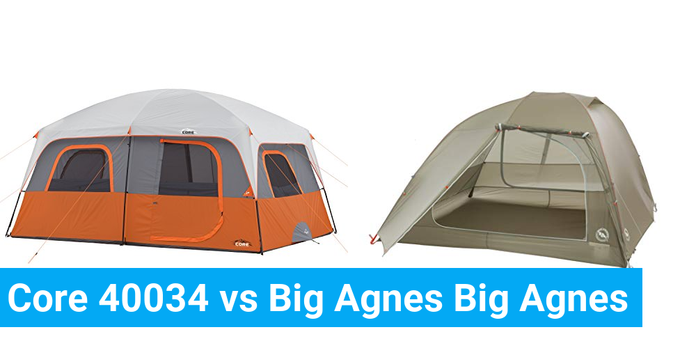 Core 40034 vs Big Agnes Big Agnes Product Comparison