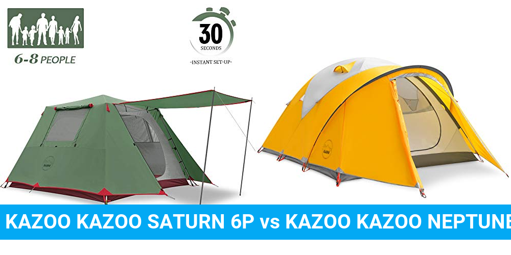 KAZOO KAZOO SATURN 6P vs KAZOO KAZOO NEPTUNE 4P Product Comparison