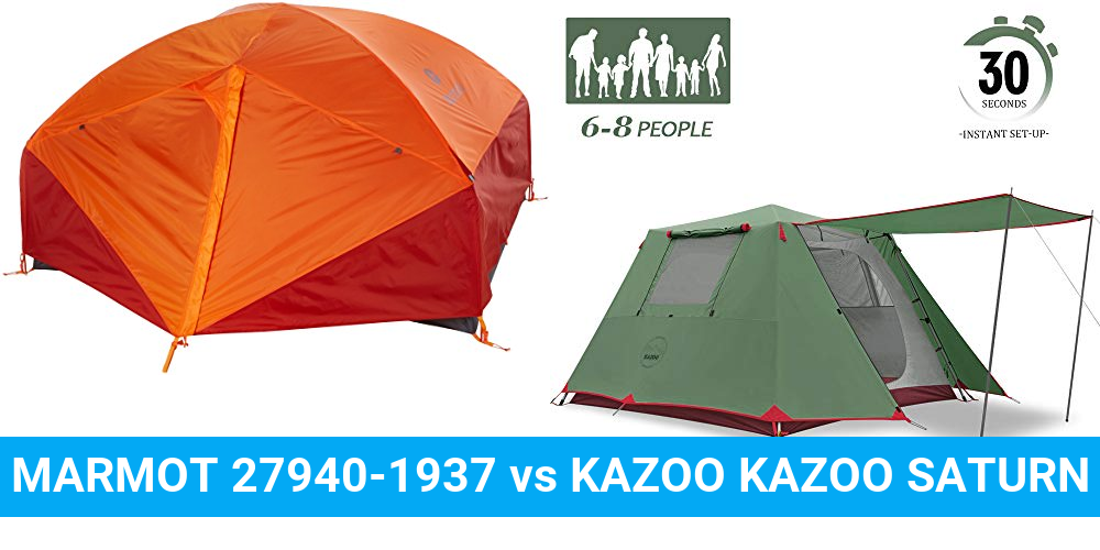 MARMOT 27940-1937 vs KAZOO KAZOO SATURN 6P Product Comparison